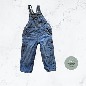 Oshkosh | size 24m EUC Warm lined overalls with leg snaps.